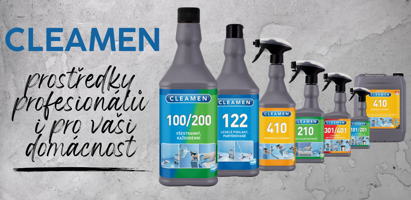 Cleamen – prostředky profesionálů i pro vaši domácnost