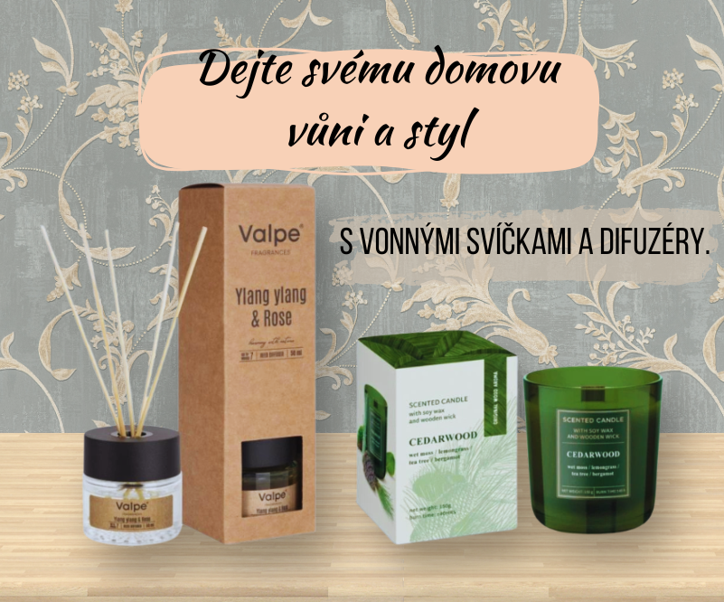 Svíčky a difuzéry na www.procistotu.cz