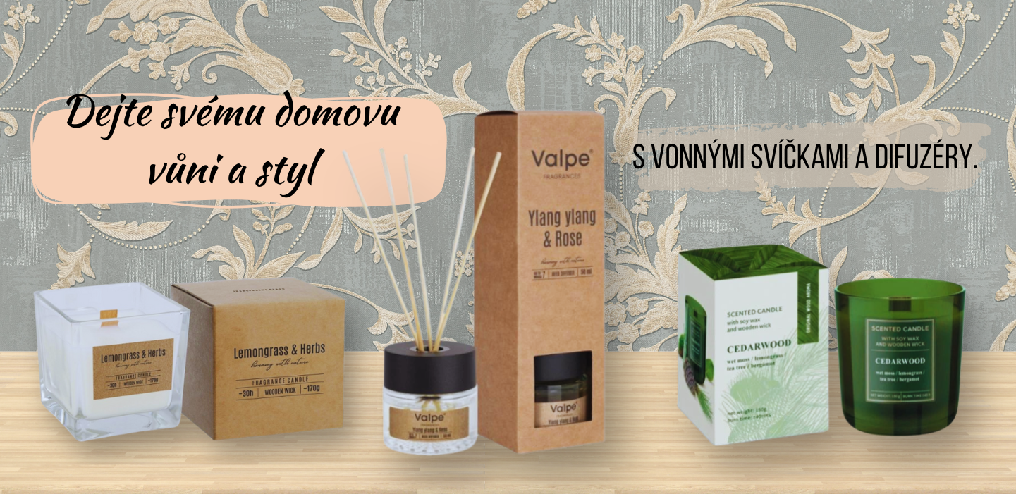 Svíčky a difuzéry na www.procistotu.cz