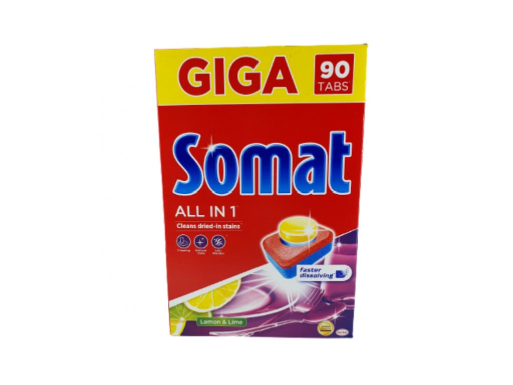 Tablety do myčky Somat GIGA All in 1 Lemon and Lime 90 ks/krabice