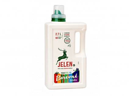 jelen prací gel na barevné prádlo 2,7 l