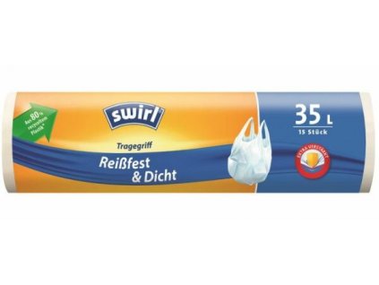 Extra pevné sáčky na odpad SWIRL s uchy 35 l
