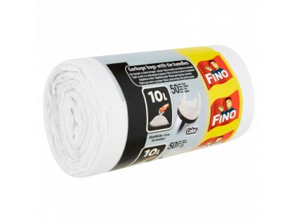FINO sáčky na odpad ucho, bílé, 10 l