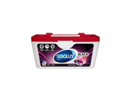 SIDOLUX Multicaps black, 10 ks