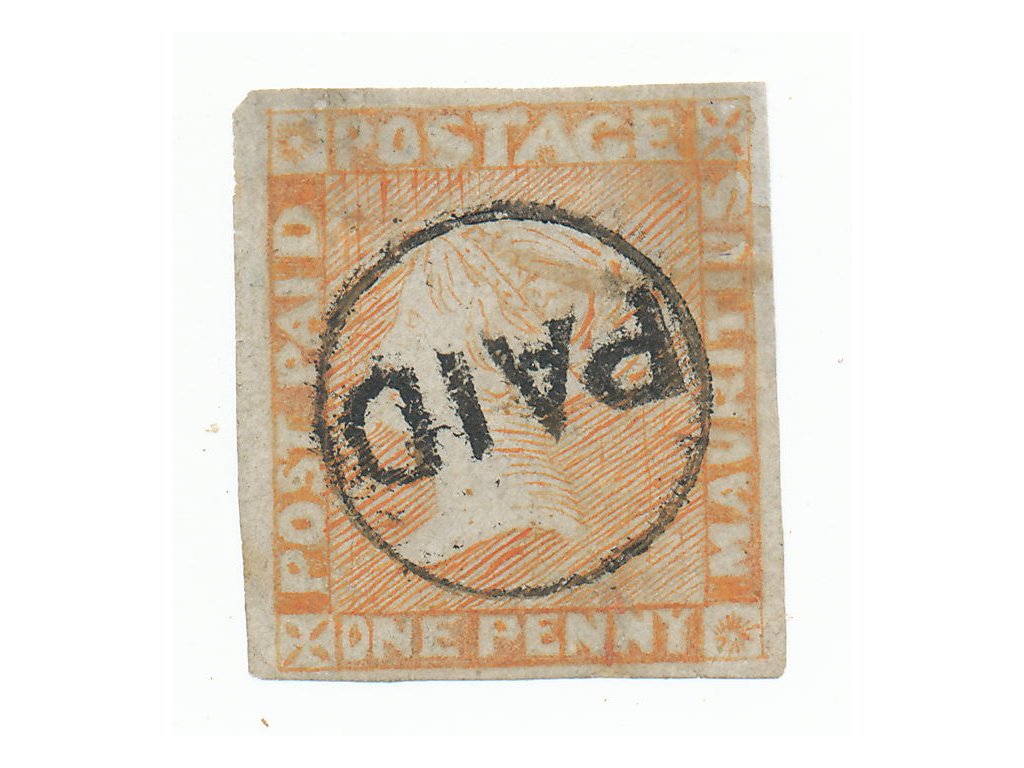 Mauritius 1848 49, Post Paid, SG 11, dull vermillion, intermediate impression, canceled PAID, SG 3000 plus 20 percent GBP