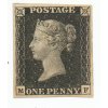 GB 1840 Penny Black, PP 6, mint, atest Brandon, SG 13500 GBP front