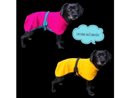 Fleecový župan pro psy