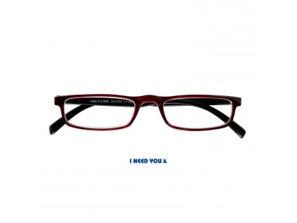 HALF-LINE brýle na čtení červenohnědá