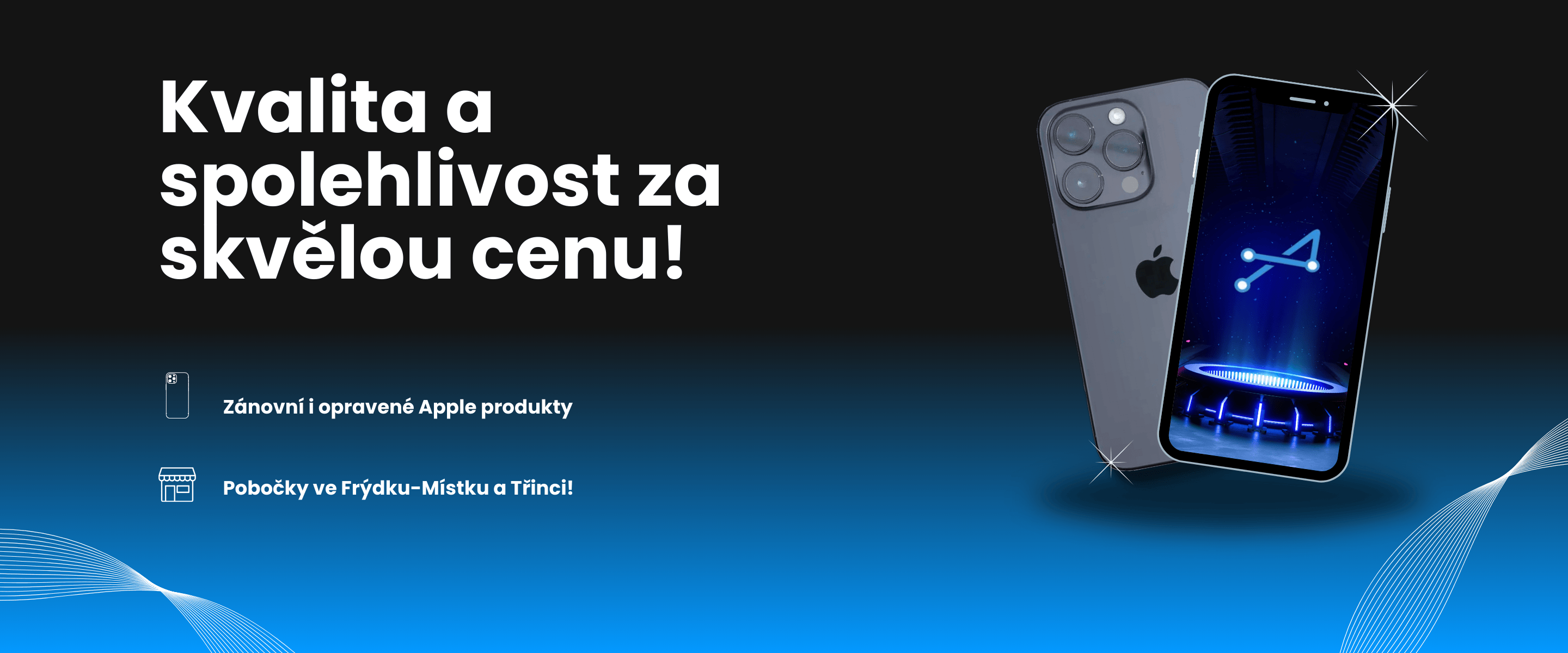 Kvalitní zánovní a servírované iPhony za skvělou cenu!