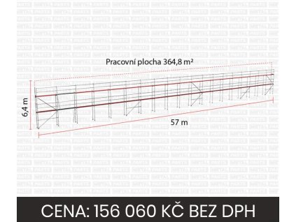 Kompletní sestava lešení Plettac PD70 - 364,8 m