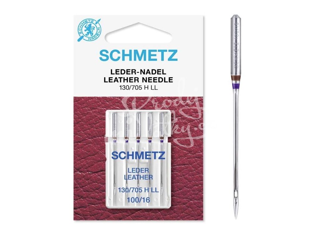 1770 Jehly Schmetz strojové 705 H LEDER 100 pro šití kožených materiálů