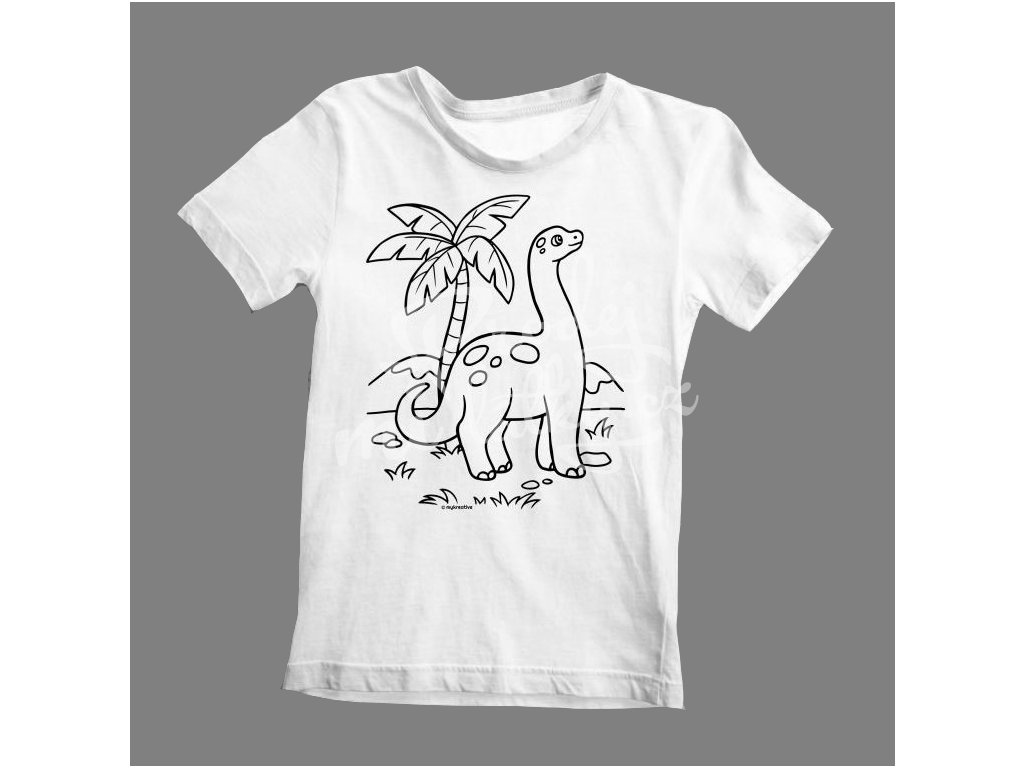2682 Vymaluj si své tričko Dinosaur 3 let