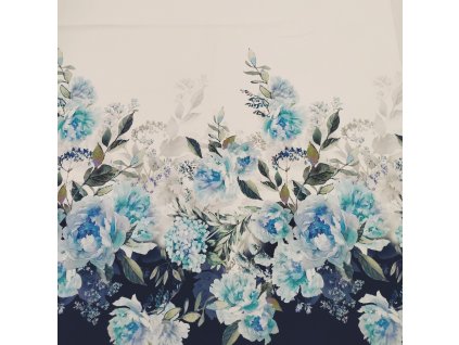Chopard - Modré květy, bordura