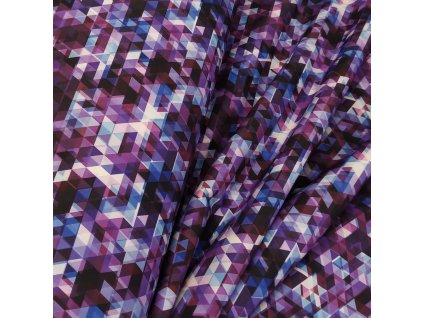 Zimní softshell 10/3 - Trojúhelníky fialové