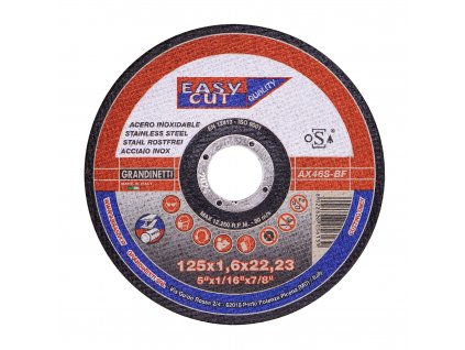 Kotouč řezný na nerez/ocel AX46S | 125x1,6x22,2 mm - GRE12516