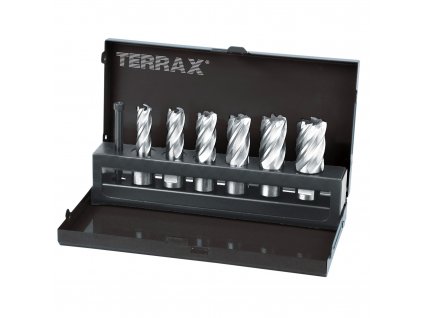Sada jádrových vrtáků 12-22 mm Terrax 6 dílů - RUA108820