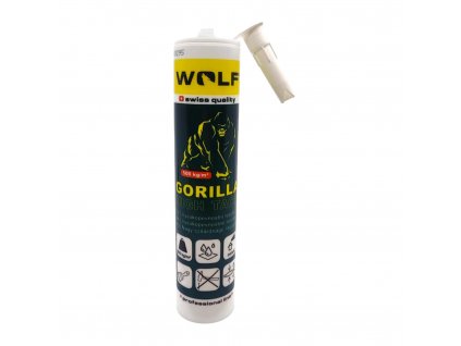 Lepidlo vysokopevnostní MS polymerové GORILLA | bílý, 290 ml - WPG01501