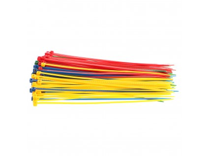 Vázací pásky nylonové barevné | 100x2,5 mm, 1bal/100ks - XT891025