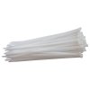 Vázací pásky nylonové bílé | 500x7,6 mm, 1bal/50ks - XT905076