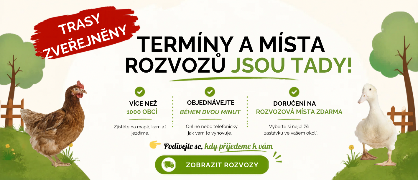 Termíny rozvozů jsou již zveřejněny, začínáme 3. března