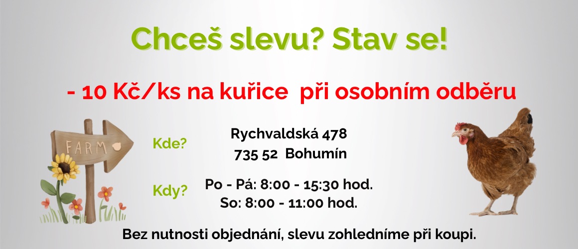 Sleva při osobním odběru