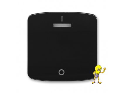 Tango Kryt jednoduchý s potiskem a čirým průzorem (pro spínače řaz. 3S) *3558A-A00933 N černá ABB