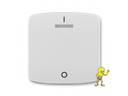 Tango Kryt jednoduchý s potiskem a čirým průzorem (pro spínače řaz. 3S) *3558A-A00933 S šedá ABB