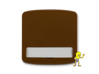 Tango Kryt spínače jednoduchý, s popisovým polem *3558A-A00620 H hnědá ABB