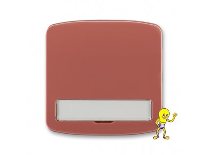 Tango Kryt spínače jednoduchý, s popisovým polem *3558A-A00620 R2 vřesová červená ABB