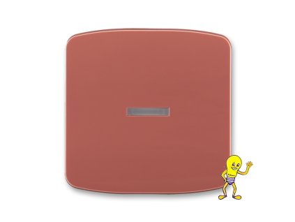 Tango Kryt spínače jednoduchý, s průzorem *3558A-A653 R2 vřesová červená ABB