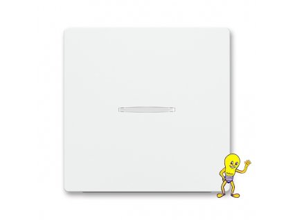 Zoni® 3559T-A00653 240 Kryt spínače jednoduchý, s průzorem matná bílá ABB