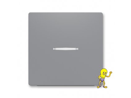 Zoni® 3559T-A00653 241 Kryt spínače jednoduchý, s průzorem šedá ABB