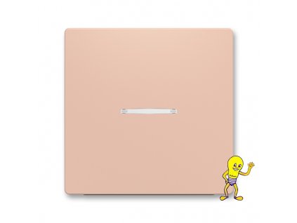 Zoni® 3559T-A00653 242 Kryt spínače jednoduchý, s průzorem pudrová ABB