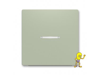 Zoni® 3559T-A00653 243 Kryt spínače jednoduchý, s průzorem olivová ABB