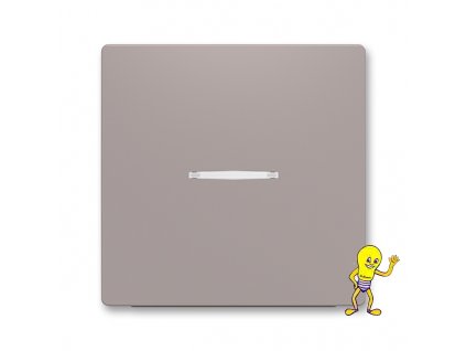 Zoni® 3559T-A00653 244 Kryt spínače jednoduchý, s průzorem greige ABB