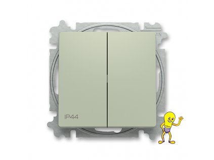 Zoni® 3559T-A05940 243 Přepínač sériový, s krytem, řazení 5, IP44 olivová ABB