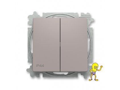 Zoni® 3559T-A05940 244 Přepínač sériový, s krytem, řazení 5, IP44 greige ABB