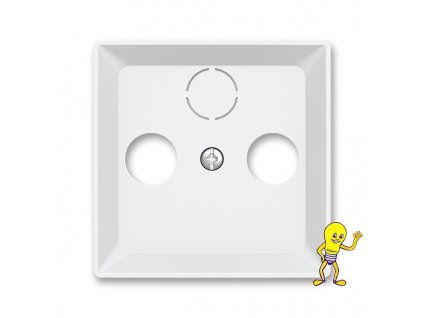 Zoni® 5011T-A00300 240 Kryt zásuvky televizní, rozhlasové (a satelitní) matná bílá ABB