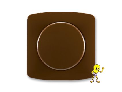 Tango Kryt stmívače s otočným ovládáním, s upevňovací maticí *3294A-A123 H hnědá ABB