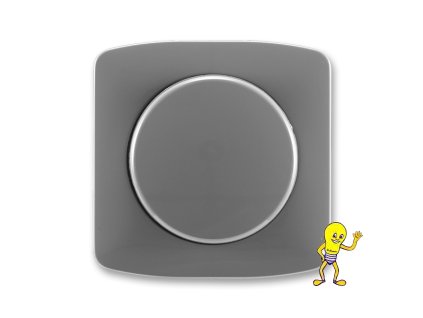 Tango Kryt stmívače s otočným ovládáním, s upevňovací maticí *3294A-A123 S2 kouřová šedá ABB