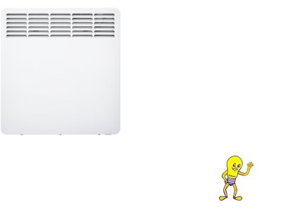 Přímotopný konvektor CWM 1000 U nástěnný 1,0 kW LCD regulátor, kabel s řídícím vodičem *200263 Stiebel eltron