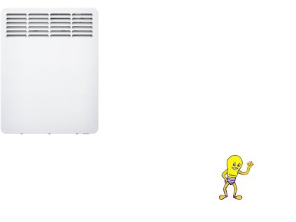 Přímotopný konvektor CWM  500 U nástěnný 0,5 kW LCD regulátor, kabel s řídícím vodičem *200261 Stiebel eltron