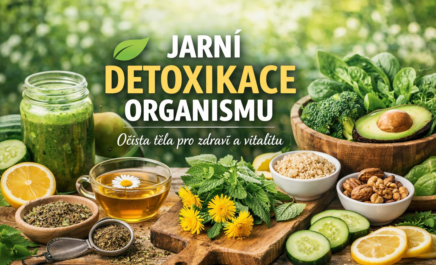 Přírodní jarní detox: týdenní plán a ukázkový jídelníček