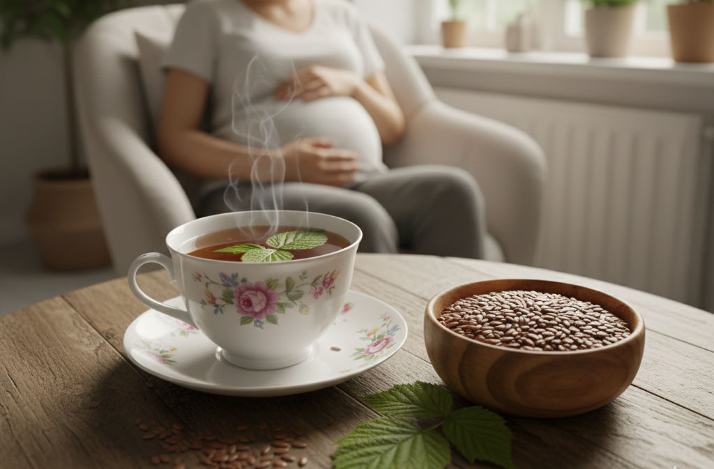 Jak může lněné semínko a maliník ovlivnit přípravu na porod?