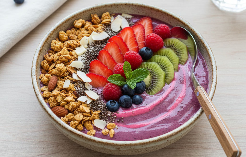 Smoothie bowl: kompletní průvodce, recepty a tipy