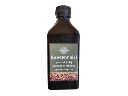 Konopný olej lisovaný za studena 1000 ml RAW