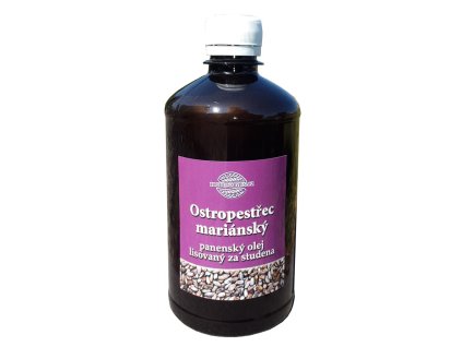 Ostropestřcový olej lisovaný za studena 500 ml RAW