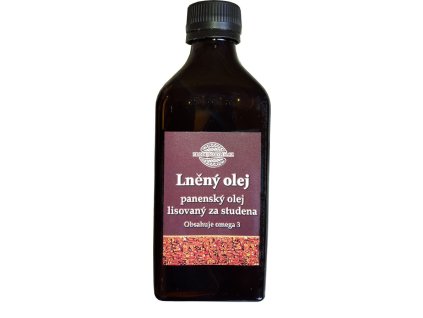 Certifikovaný Lněný olej lisovaný za studena 200 ml RAW