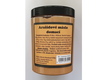 Arašídové máslo jemné 930g