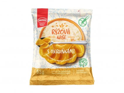 Semix rýžová kaše s meruňkami bez lepku 65 g